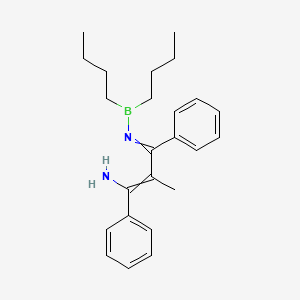 3-[(Dibutylboranyl)imino]-2-methyl-1,3-diphenylprop-1-en-1-amine