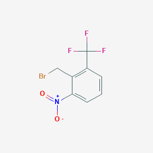 molecular formula C8H5BrF3NO2 B145426 2-(溴甲基)-1-硝基-3-(三氟甲基)苯 CAS No. 133605-26-2