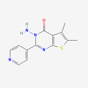 3-Amino-5,6-dimethyl-2-(pyridin-4-yl)thieno[2,3-d]pyrimidin-4(3H)-one