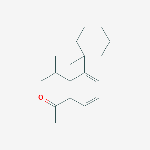 1-[3-(1-Methylcyclohexyl)-2-(propan-2-yl)phenyl]ethan-1-one