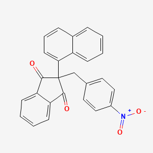 2-(Naphthalen-1-yl)-2-[(4-nitrophenyl)methyl]-1H-indene-1,3(2H)-dione