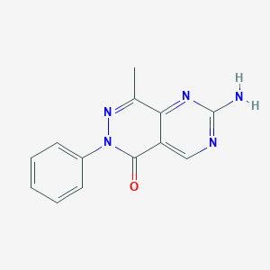 2-Amino-8-methyl-6-phenylpyrimido[4,5-d]pyridazin-5(6H)-one