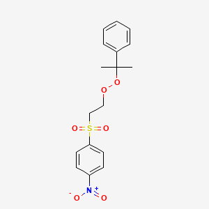 1-Nitro-4-{2-[(2-phenylpropan-2-yl)peroxy]ethanesulfonyl}benzene