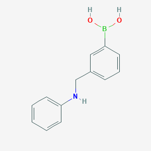 molecular formula C13H14BNO2 B1454270 3-((苯基氨基)甲基)苯硼酸 CAS No. 690957-43-8