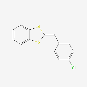 2-[(4-Chlorophenyl)methylidene]-2H-1,3-benzodithiole