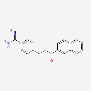 4-[3-(Naphthalen-2-yl)-3-oxopropyl]benzene-1-carboximidamide