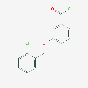molecular formula C14H10Cl2O2 B1454277 3-[(2-氯苄基)氧基]苯甲酰氯 CAS No. 1160249-80-8