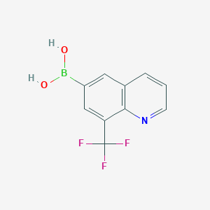 molecular formula C10H7BF3NO2 B1454283 8-Trifluoromethylquinoline-6-boronic acid CAS No. 1072951-47-3