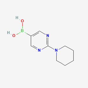 molecular formula C9H14BN3O2 B1454291 (2-(Piperidin-1-yl)pyrimidin-5-yl)boronic acid CAS No. 1002128-86-0