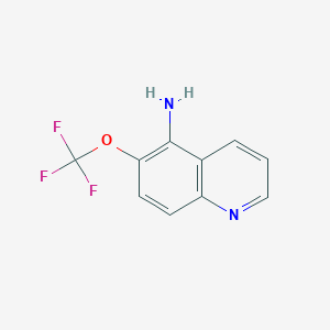 molecular formula C10H7F3N2O B1454293 6-(Trifluoromethoxy)quinolin-5-amine CAS No. 1133115-85-1