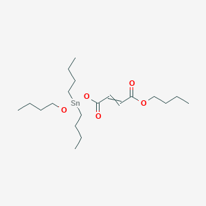 molecular formula C20H38O5Sn B14542966 Butyl 4-{[butoxy(dibutyl)stannyl]oxy}-4-oxobut-2-enoate CAS No. 62060-29-1