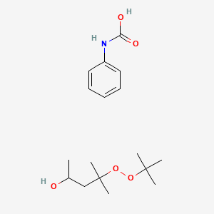 4-Tert-butylperoxy-4-methylpentan-2-ol;phenylcarbamic acid