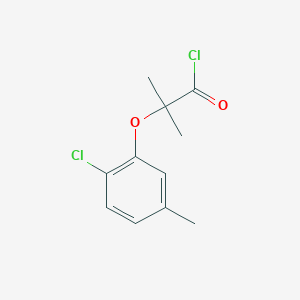 molecular formula C11H12Cl2O2 B1454301 2-(2-Chloro-5-methylphenoxy)-2-methylpropanoyl chloride CAS No. 1160257-72-6