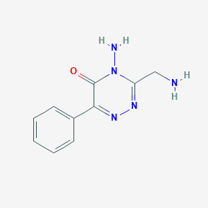 4-Amino-3-(aminomethyl)-6-phenyl-1,2,4-triazin-5(4H)-one