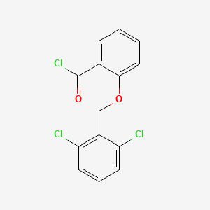 molecular formula C14H9Cl3O2 B1454302 2-[(2,6-二氯苯甲基)氧基]苯甲酰氯 CAS No. 1160250-91-8