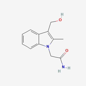 2-[3-(Hydroxymethyl)-2-methyl-1H-indol-1-yl]acetamide