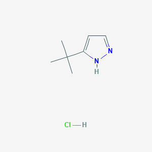 molecular formula C7H13ClN2 B1454304 3-T-Butyl-1H-pyrazole, hcl CAS No. 1187385-62-1