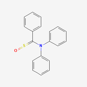 N-[(Oxo-lambda~4~-sulfanylidene)(phenyl)methyl]-N-phenylaniline