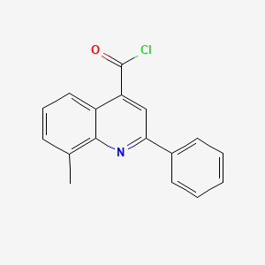 molecular formula C17H12ClNO B1454305 8-甲基-2-苯基喹啉-4-甲酰氯 CAS No. 854863-92-6