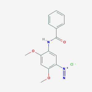 5-Benzamido-2,4-dimethoxybenzene-1-diazonium chloride