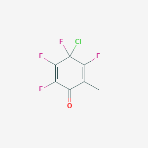 4-Chloro-2,3,4,5-tetrafluoro-6-methylcyclohexa-2,5-dien-1-one