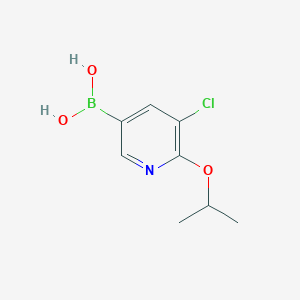 molecular formula C8H11BClNO3 B1454310 5-Chloro-6-isopropoxypyridine-3-boronic acid CAS No. 1150114-69-4