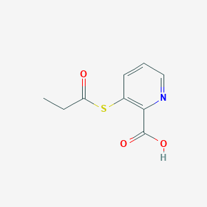 3-(Propanoylsulfanyl)pyridine-2-carboxylic acid