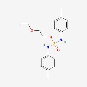 2-Ethoxyethyl N,N'-bis(4-methylphenyl)phosphorodiamidate