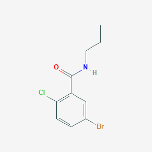 molecular formula C10H11BrClNO B1454311 5-Bromo-2-chloro-N-propylbenzamide CAS No. 892018-30-3