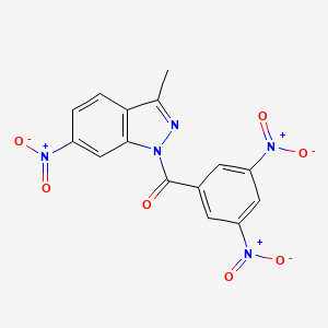 (3,5-Dinitrophenyl)(3-methyl-6-nitro-1H-indazol-1-yl)methanone