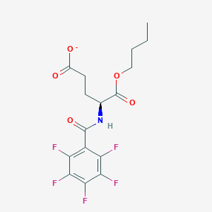 1-{[(2S)-1-Butoxy-4-carboxylato-1-oxobutan-2-yl]carbamoyl}-2,3,4,5,6-pentafluorobenzene