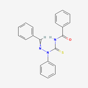 N-(2-Benzylidene-1-phenylhydrazinecarbothioyl)benzamide