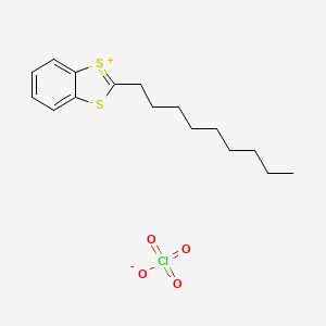 2-Nonyl-1,3-benzodithiol-1-ium perchlorate