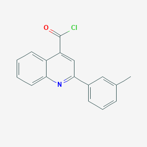 molecular formula C17H12ClNO B1454314 2-(3-Methylphenyl)quinoline-4-carbonyl chloride CAS No. 1160264-70-9