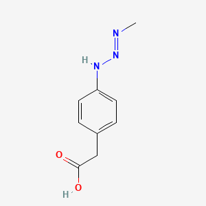 {4-[(2E)-3-Methyltriaz-2-en-1-yl]phenyl}acetic acid