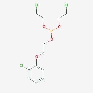 molecular formula C12H16Cl3O4P B14543155 Bis(2-chloroethyl) 2-(2-chlorophenoxy)ethyl phosphite CAS No. 61924-17-2