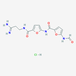 molecular formula C14H16ClN5O5 B145432 Bis(furan)lexitropsin CAS No. 125746-78-3