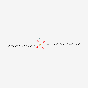 molecular formula C18H39O4P B14543209 Phosphoric acid, monodecyl monooctyl ester CAS No. 61792-40-3