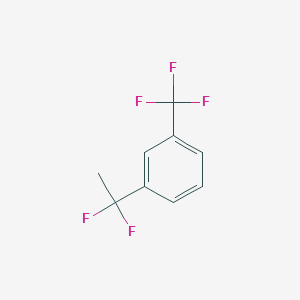 molecular formula C9H7F5 B1454321 1-(1,1-二氟乙基)-3-(三氟甲基)苯 CAS No. 1071212-33-3