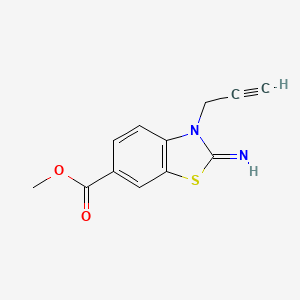 molecular formula C12H10N2O2S B1454324 2-亚氨基-3-(丙-2-炔-1-基)-2,3-二氢苯并[d]噻唑-6-羧酸甲酯 CAS No. 941866-83-7