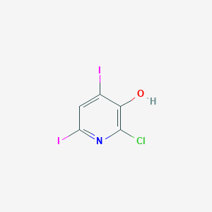 2-Chloro-4,6-diiodo-3-pyridinol