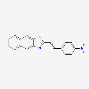 4-[2-(Naphtho[2,3-d][1,3]thiazol-2-yl)ethenyl]aniline