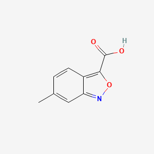 molecular formula C9H7NO3 B1454327 6-Methyl-2,1-benzoxazole-3-carboxylic acid CAS No. 1204297-40-4