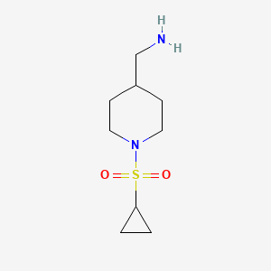 {[1-(Cyclopropylsulfonyl)piperidin-4-yl]methyl}amine