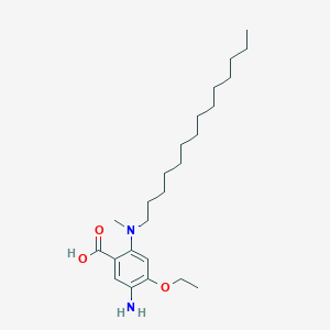 5-Amino-4-ethoxy-2-[methyl(tetradecyl)amino]benzoic acid