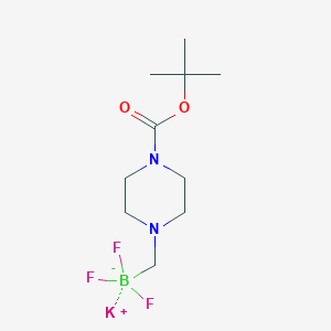 molecular formula C10H19BF3KN2O2 B1454331 Potassium (4-tert-butoxycarbonylpiperazin-1-YL)methyltrifluoroborate CAS No. 936329-97-4