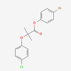 4-Bromophenyl 2-(4-chlorophenoxy)-2-methylpropanoate