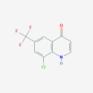 molecular formula C10H5ClF3NO B1454332 8-chloro-6-(trifluoromethyl)quinolin-4(1H)-one CAS No. 1065092-49-0