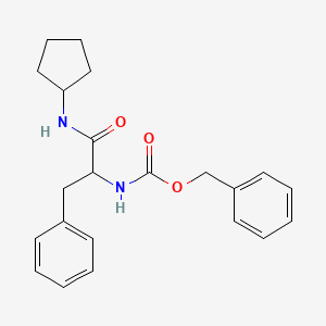 Benzyl N-[1-(cyclopentylcarbamoyl)-2-phenylethyl]carbamate