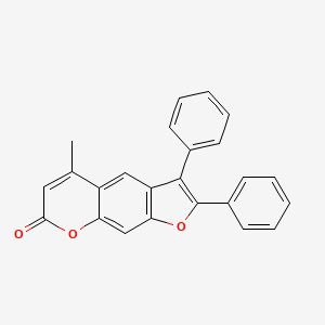 5-Methyl-2,3-diphenyl-7H-furo[3,2-g][1]benzopyran-7-one